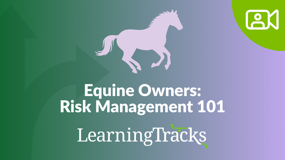 Equine Owners: Risk Management 101